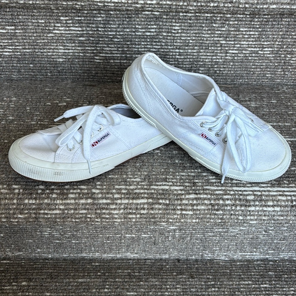 Superga white sneakers